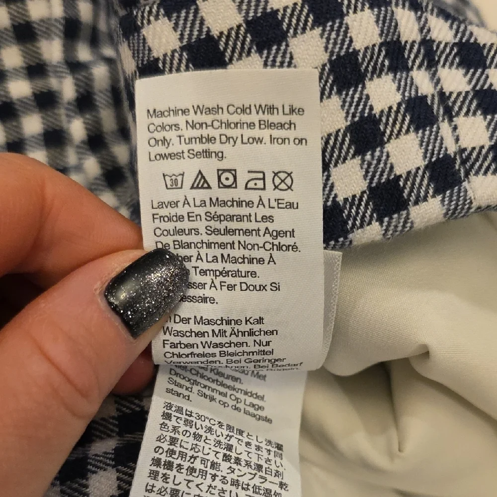 J. Crew Black and White Checkered Cropped Pants - Picture 4 of 10